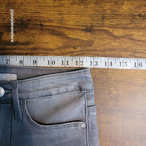Althleta Jeans 2 Skinny Mid Rise Sculptex Slimming Tummy Control Grey Wash - Picture 7 of 13